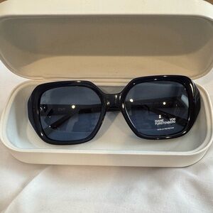 Diane Von Furstenberg Black Oversized Sunglasses